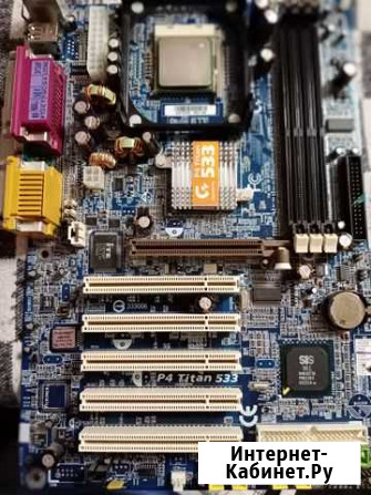 Материнская плата Gigabyte P4 Titan 533 +Процессор Череповец - изображение 1