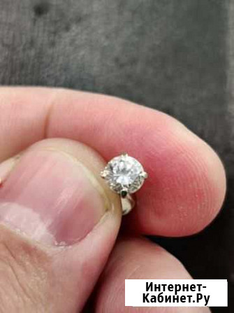 Продам серьгу с бриллиантом Иркутск - изображение 1