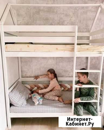 Кровать для двух детей из массива сосны Нижний Новгород - изображение 1
