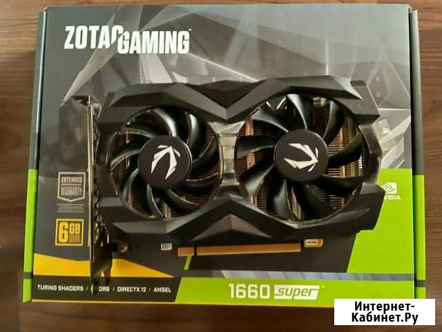 Видеокарта GTX 1660 super 6GB zotac gaming Compact Хабаровск - изображение 1