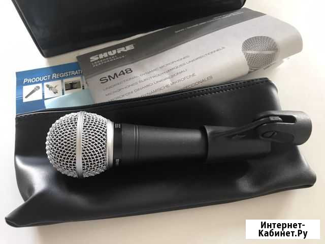 Микрофон shure sm48 Санкт-Петербург - изображение 1