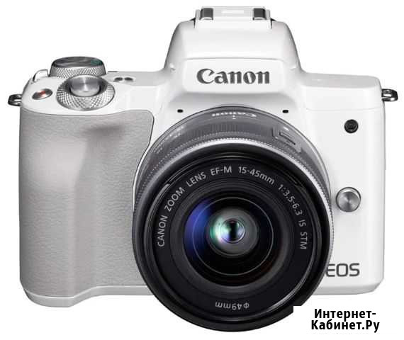 Canon EOS M50 Kit 15-45 IS STM Black / White Улан-Удэ - изображение 1