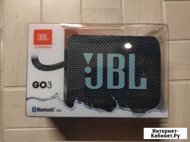 Новая колонка JBL Go 3 синий цвет рст Петрозаводск - изображение 1