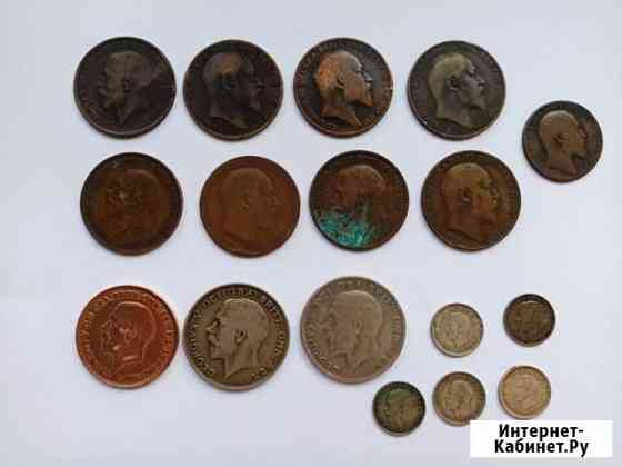 Монеты серебро и бронза Астрахань