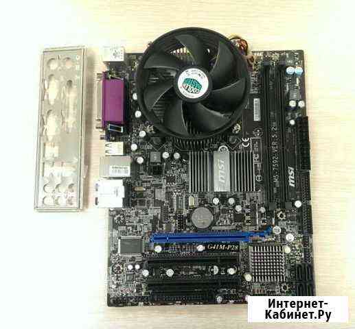 Материнская плата G41M-P28 + цп Celeron E3400 Владимир