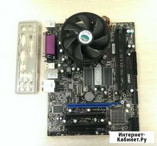 Материнская плата G41M-P28 + цп Celeron E3400 Владимир - изображение 1