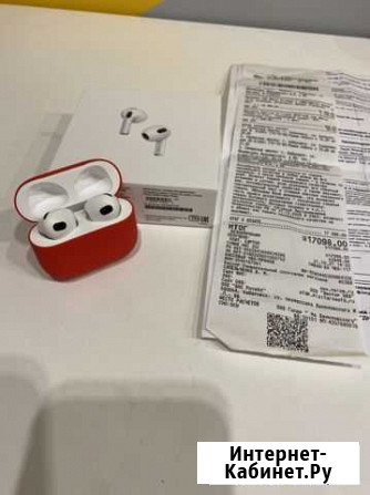 Airpods 3 чек оригинал новые Хабаровск - изображение 1