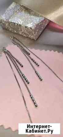 Серьги серебро продевки новые распродажа Краснодар