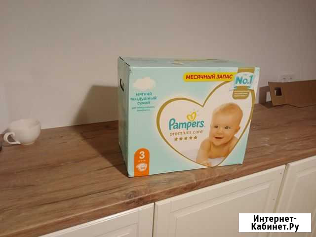 Подгузники pampers premium care 3 148шт Смоленск - изображение 1
