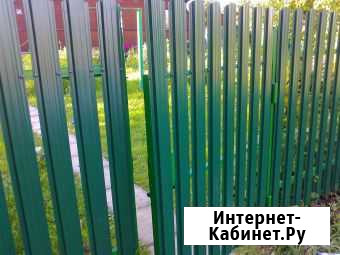 Металлический штакетник для забора Егорьевск - изображение 1