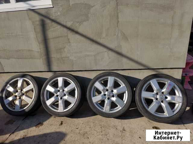 Диски Nissan R17. 5x114.3 Оригинал Дубовое - изображение 1