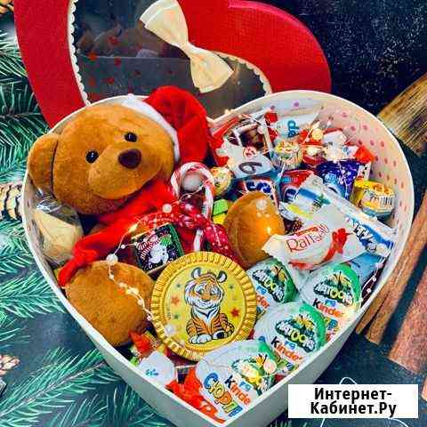 Новогодний сладкий набор с мишкой Челябинск