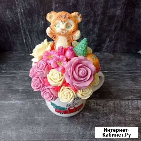 Новогодний букет в чашке Волгоград - изображение 1