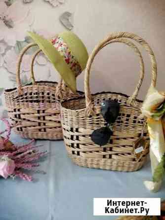 Летняя, пляжная, модная сумка- корзинка Ставрополь