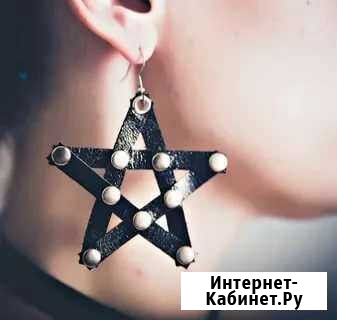 Серьги из натуральной кожи Калуга - изображение 1