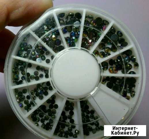 Стразы черные голографические Краснодар - изображение 1