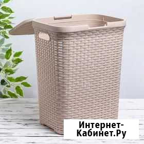 Корзина для Белья. 60л.Цвет-Белый.С крышкой. новая Белгород - изображение 1