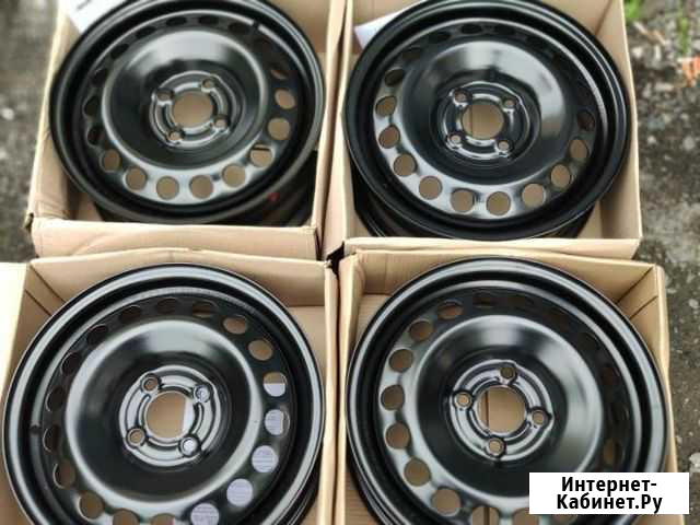 Новые диски черные R15 D54.1 4/100 4шт Hyundai Воронеж - изображение 1