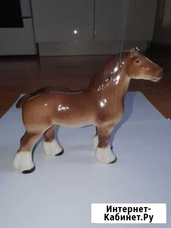Фарфоровая статуэтка СССР лфз Лошадь Ульяновск - изображение 1