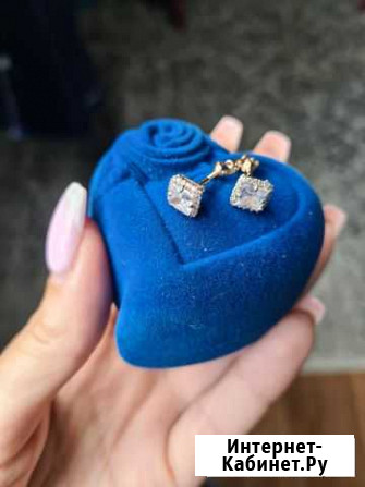 Серьги золотые Белогорск - изображение 1