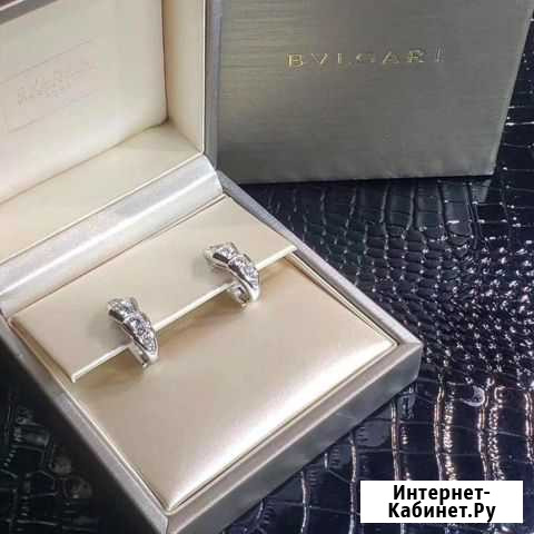 Золотые серьги Bvlgari 1.2 ct Санкт-Петербург - изображение 1