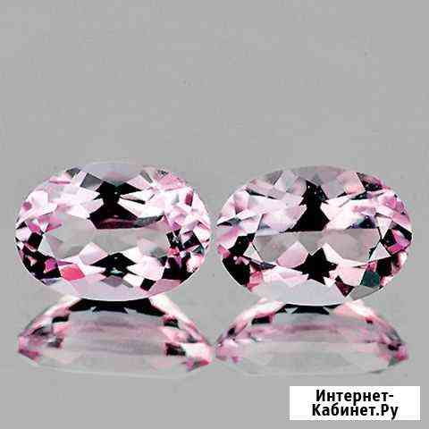Морганит натуральный 1,22Ct 7х5мм 2шт VVS Овал Химки