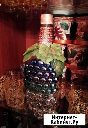 Продам бутыль с ручкой, ручной декор Калуга - изображение 1