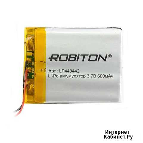 Ак-р Li-Pol 443442 (600mAh-3.7V) с защитой (R) Омск - изображение 1