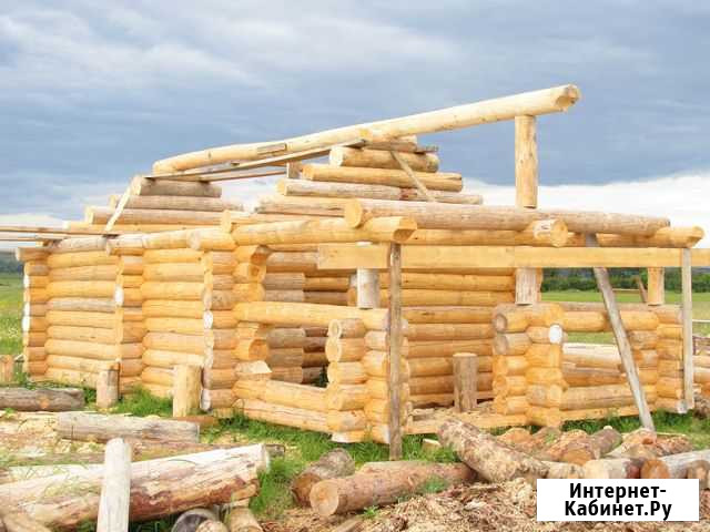 Сруб бани с беседкой 5х8 Казань - изображение 1