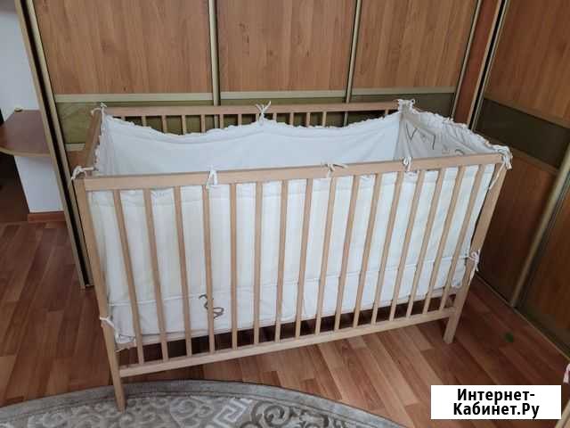 Детская кровать IKEA с матрасом Уфа - изображение 1