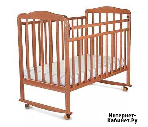 Детская кроватка - качалка с матрасом Ижевск - изображение 1