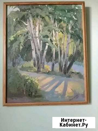 Березы 95х65, холст, масло Рубцовск - изображение 1