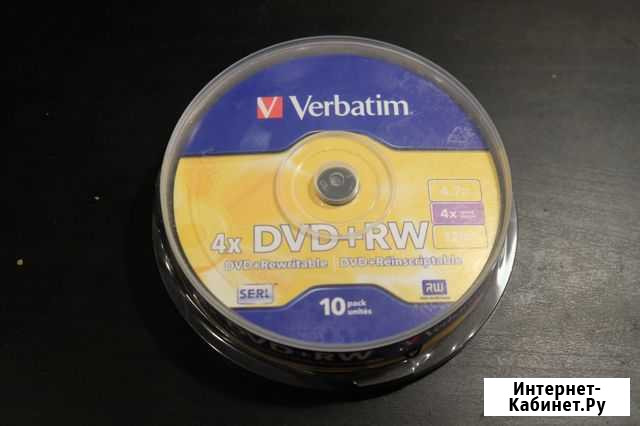 DVD+RW 10шт Verbatim, запакованные Нижний Новгород - изображение 1