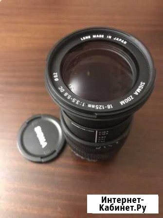 Объектив sigma 18-125mm 1:3,5-5,6D Волгодонск - изображение 1