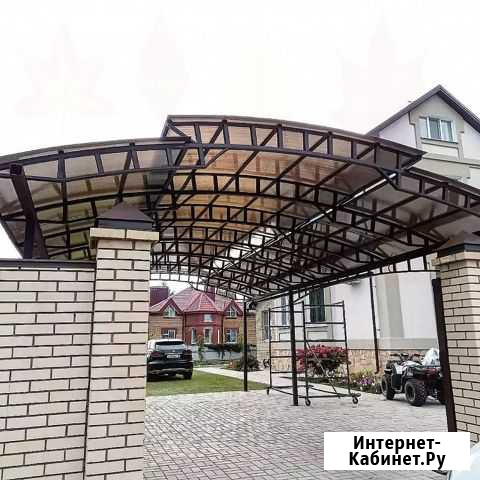 Навесы для двора, дачи. Автонавес под ключ Воронеж - изображение 1