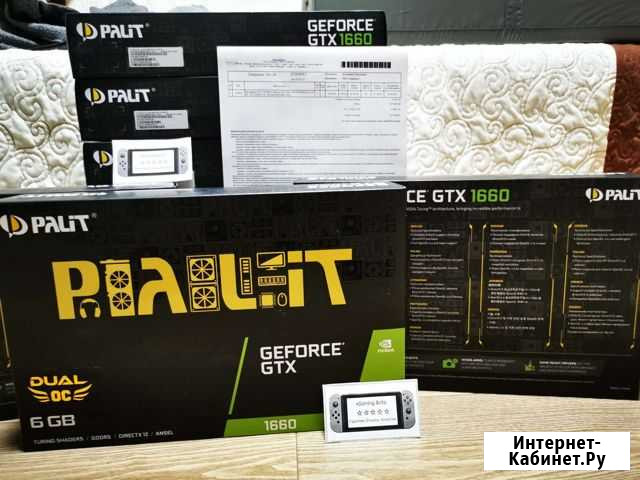 Видеокарта Palit GTX 1660 Dual OC 6gb. Чек Казань - изображение 1