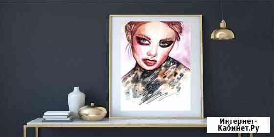 Рисунок Fashion Акварель Казань