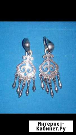 Серебряные якутские серьги Новосибирск - изображение 1
