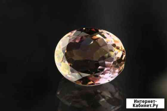 Фиолетовый и золотистый аметрин VVS 6.26 ct Томск