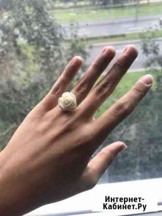 Кольцо с розой бижутерия Санкт-Петербург