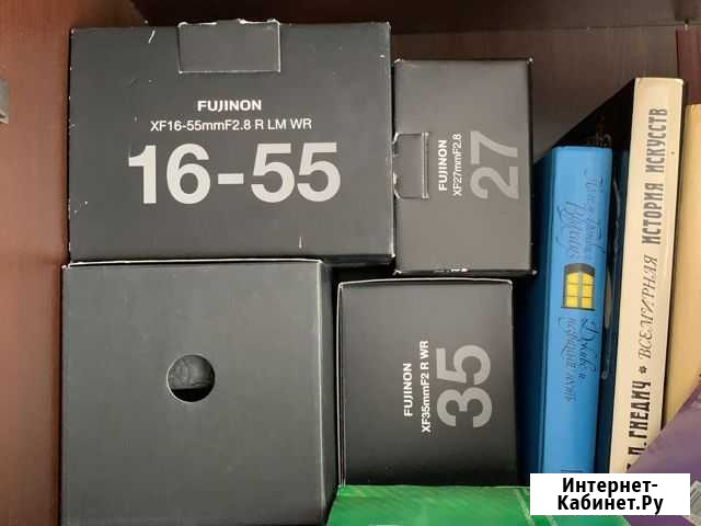Коробка fujifilm 16-55мм, 35мм, 27мм Саратов - изображение 1