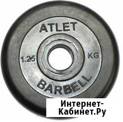 Диск обрезиненный Atlet 26 мм 1.25 кг Пенза - изображение 1