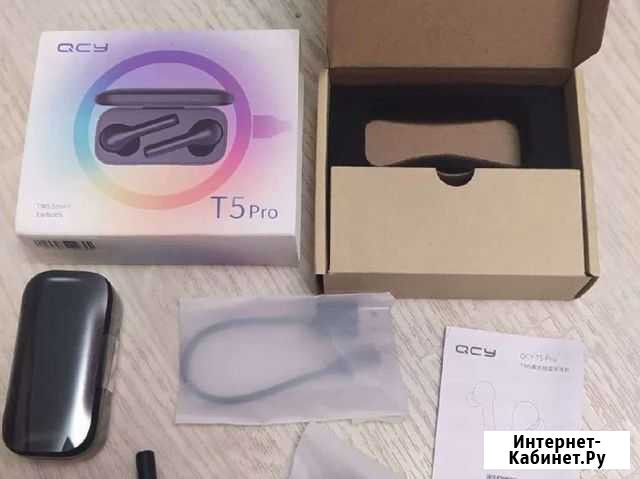 Беспроводные наушники QCY T5 Pro Black Курск - изображение 1