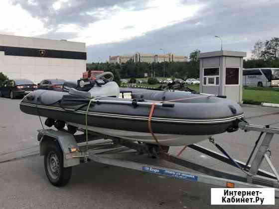 Aqua330 RIB +Yamaha 9,9 +рулевое управление+эхолот Красногорск
