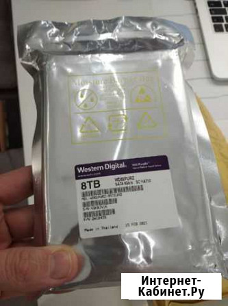 Новый 8 тб HDD WD Purple 7200 rpm Иваново - изображение 1