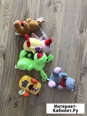Игрушки мягкие, новые, с ярлыком, комплект Долгопрудный - изображение 1