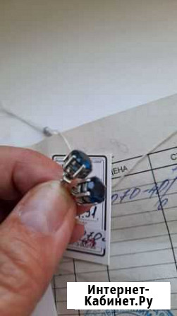 Серебряные серьги с Лондон топазом Барнаул - изображение 1