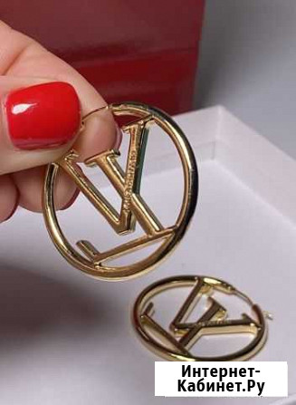 Серьги лого Кольца стиль Lv Ростов-на-Дону - изображение 1