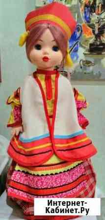 Винтажная советская кукла в национальном костюме Уфа