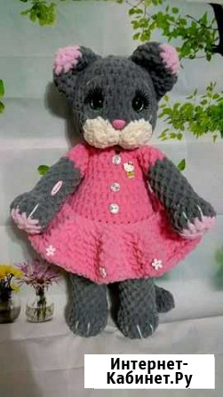 Вязанная игрушка кошечка Струнино - изображение 1